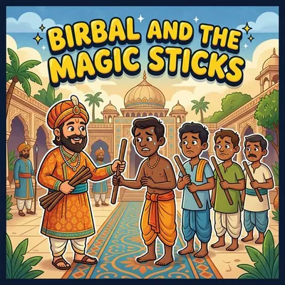 Birbal and the Magic Sticks – Akbar Birbal Story for Kids