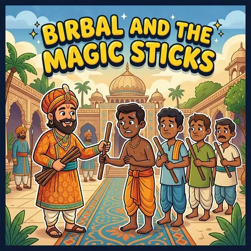 Birbal and the Magic Sticks – Akbar Birbal Story for Kids
