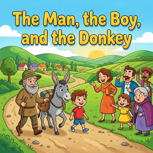 The Man, the Boy, and the Donkey – Aesop Fable for Kids