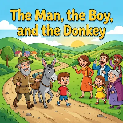 The Man, the Boy, and the Donkey – Aesop Fable for Kids