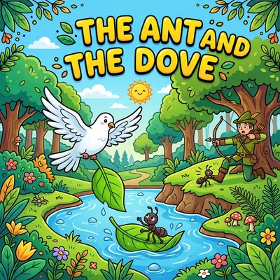 The Ant and the Dove – Aesop Fable for Kids