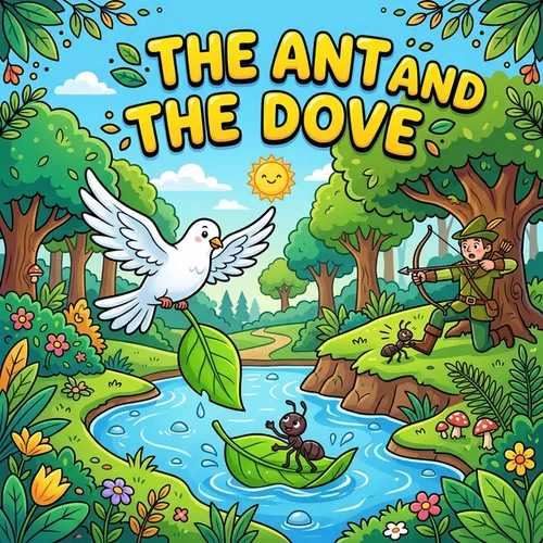 The Ant and the Dove – Aesop Fable for Kids