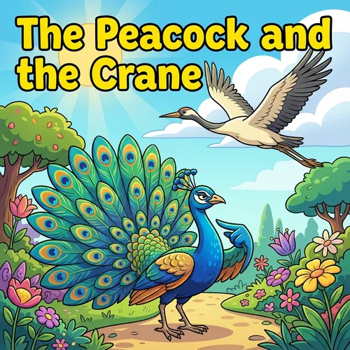 The Peacock and the Crane – Aesop Fable for Kids